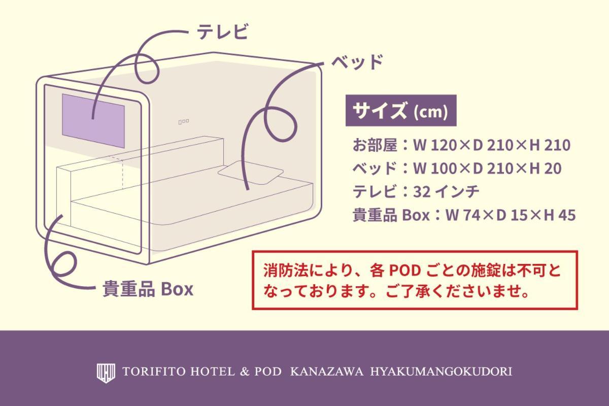 Torifito Hotel & Pod Kanazawa Eksteriør bilde