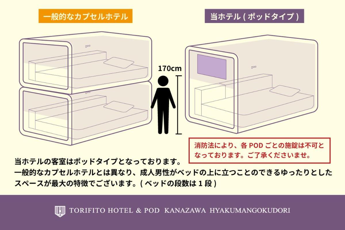 Torifito Hotel & Pod Kanazawa Eksteriør bilde